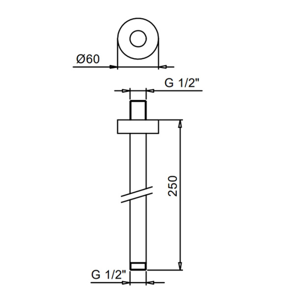 кронштейн потолочный для душевой лейки 25 см fantini nostromo 86 93 9236 цвет: матовая сталь кронштейн потолочный для душевой лейки 25 см fantini nostromo 86 93 9236 цвет: матовая сталь