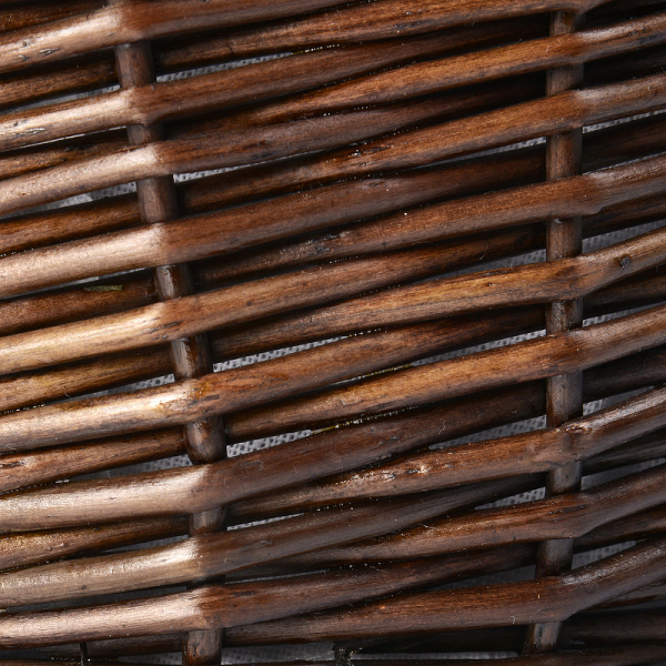 Корзина для белья WasserKRAFT Donau WB-530-L цвет темно-коричневая