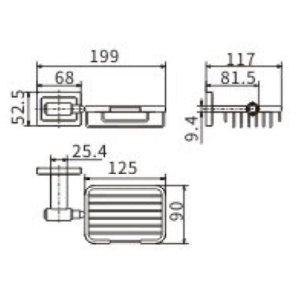 Мыльница CeramaLux Gamma 12305 Хром Мыльница CeramaLux Gamma 12305 Хром