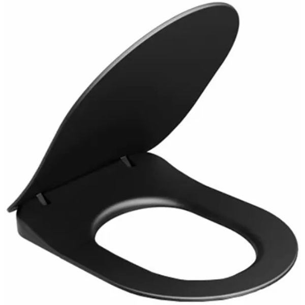 сиденье для унитаза ravak uni cхhrome x01795 черное матовое с микролифтом