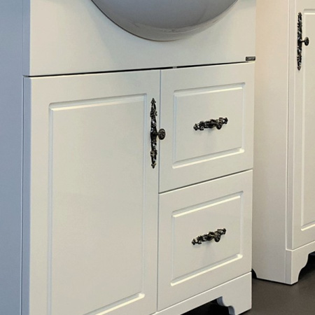 тумба с раковиной comforty севилья 85 00-00003083 напольная слоновая кость