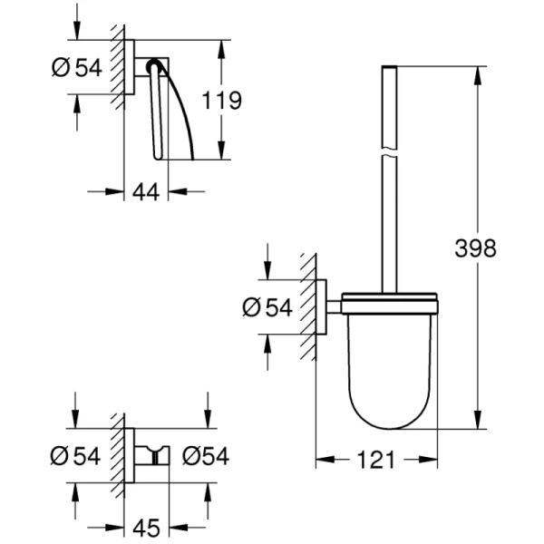 Набор аксессуаров Grohe Essentials 40407001