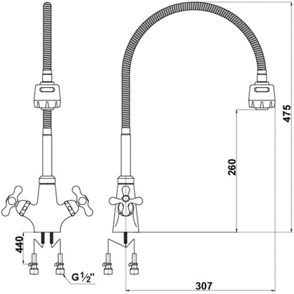 смеситель для кухни timo aviator 0076f chrome