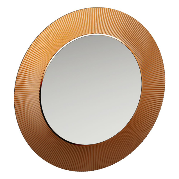 зеркало круглое d=78см laufen kartell 3.8633.1.081.000.1, настенное, без подсветки, цвет: янтарь