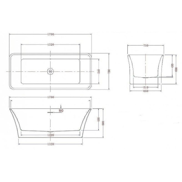 акриловая ванна esbano cordoba esvacord 170x75 белый акриловая ванна esbano cordoba esvacord 170x75 белый