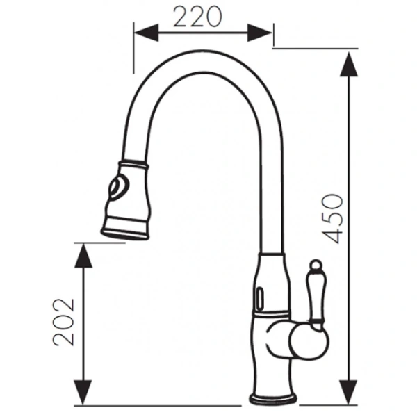 смеситель для кухни kaiser vincent 31366-1
