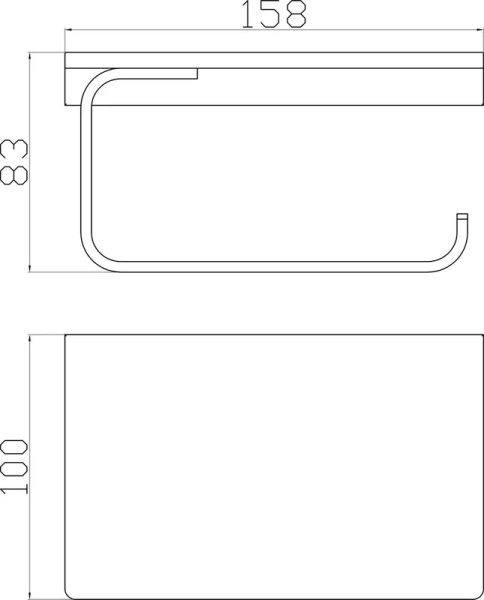 Держатель туалетной бумаги Rav Slezak Nil NLA0403ZRK розовый золотистый крацованный, с полочкой