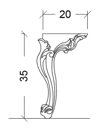 ножки для тумбы boheme armadi art neoart 855-br h35 цвет бронза