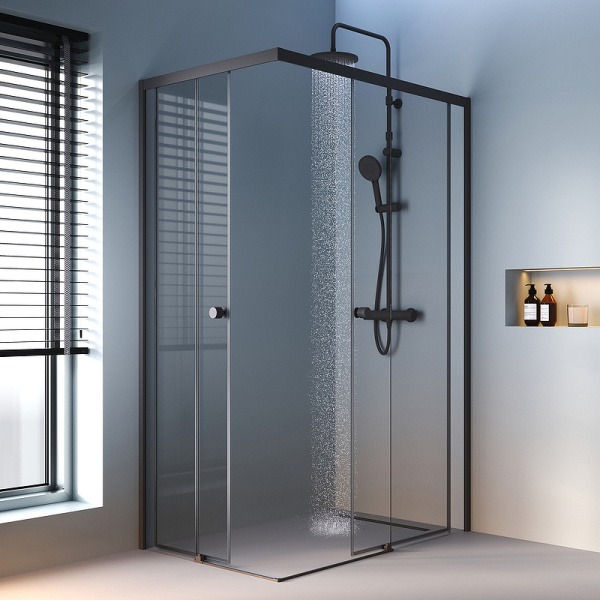 душевой уголок am.pm x-joy 120×80 w94g-403-12080-bт профиль черный матовый, стекло прозрачное