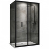 Душевой уголок Abber Sonnenstrand 120x85 AG07120B-S85B профиль черный, стекло прозрачное