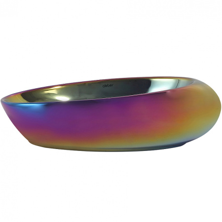 раковина 49x31 см abber bequem ac2107regen, цвет хамелеон