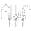 смеситель для кухни с фильтром paulmark essen es213211-ni + h851p00