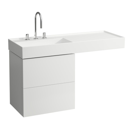 тумба под раковину laufen kartell by laufen 4.0756.9.033.640.1 58х45х60 см, подвесная, цвет белый матовый