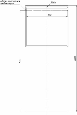 Зеркало Allen Brau Priority 80 1.31015.02 с подсветкой Серебро браш