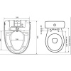 крышка-биде timo te-720 белая с микролифтом