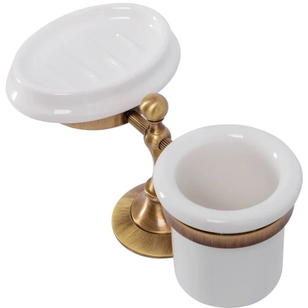 стакан и мыльница cezares olimp-stt-02-m бронза белая стакан и мыльница cezares olimp-stt-02-m бронза белая