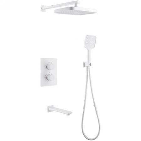 Душевая система Abber Weiss Insel AF8050W с термостатом Белая Душевая система Abber Weiss Insel AF8050W с термостатом Белая
