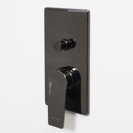 смеситель для душа, wasserkraft glan 6661 цвет черный глянцевый