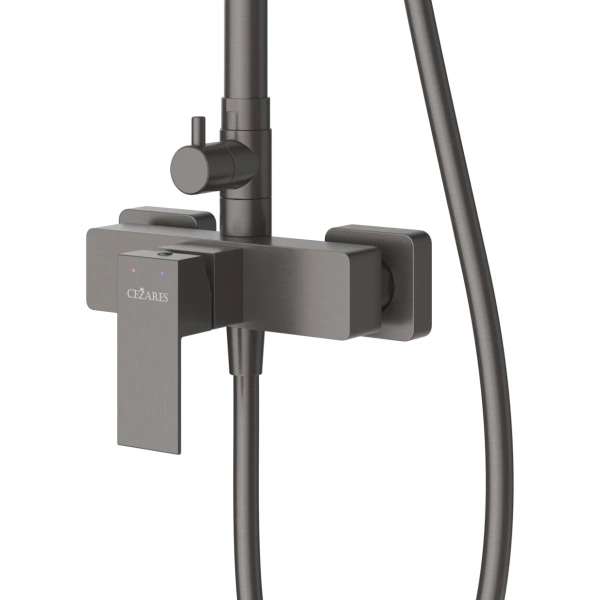 душевая система cezares slider slider-cd-gm оружейная сталь