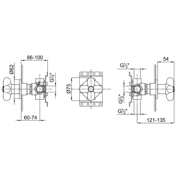 внутренняя часть fantini 19 00 d277a запорного вентиля